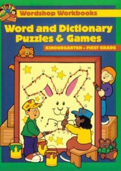Paperback Word and Dictionary Puzzles and Games: Kindergarten-First Grade: To Develop... Book