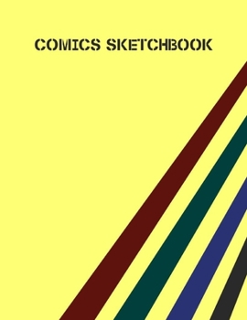 Paperback Comics Sketchbook: 100 Blank Pages, 8.5 x 11, Sketch Pad for Drawing Comics, Anime and Manga Book