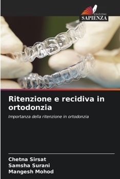 Paperback Ritenzione e recidiva in ortodonzia [Italian] Book