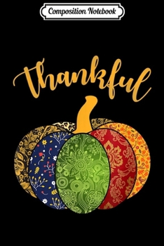 Composition Notebook: Thankful Pumpkin Leopard Print For Men Women  Journal/Notebook Blank Lined Ruled 6x9 100 Pages