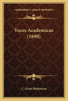 Paperback Voces Academicae (1898) Book