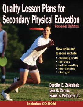 Paperback Quality Lesson Plans for Secondary Physical Education [With CDROM] Book
