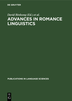 Hardcover Advances in Romance Linguistics Book