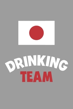 Paperback Drinking Team Notebook: Lined Journal, 120 Pages, 6 x 9, Japan Flag Beer Olympics Gift Journal Matte Finish Book