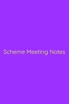 Scheme Meeting Notes Notebook: Lined Journal, 120 Pages, 6 x 9, Gag Gift for Boss, Purple Matte Finish (Scheme Meeting Notes Journal)