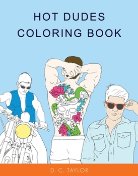 Paperback Hot Dudes Coloring Book