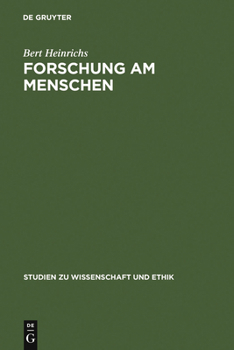 Hardcover Forschung am Menschen = Research on Humans [German] Book
