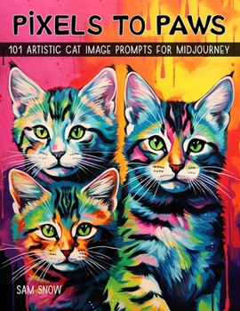 Paperback Pixels to Paws: 101 Artistic Cat Image Prompts for Midjourney Book