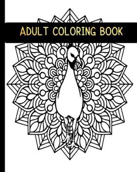 Adult Coloring Book: 50 Plus Unique Animals and Flower Stress Relief Mandala Arts Designs on Single-sided Paper to Color for Mind relaxation therapy