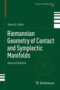 Hardcover Riemannian Geometry of Contact and Symplectic Manifolds Book