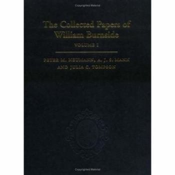 Hardcover The Collected Papers of William Burnside: 2-Volume Set Book