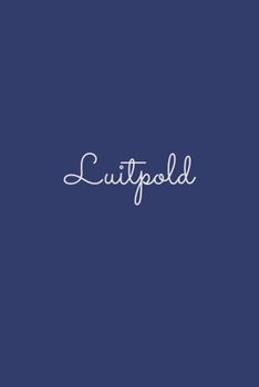 Luitpold: notebook with the name on the cover, elegant, discreet, official notebook for notes, dot grid notebook,