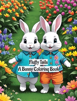 Paperback Fluffy Tails: A Bunny Coloring Book