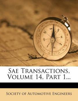 Paperback Sae Transactions, Volume 14, Part 1... Book