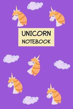 Unicorn Notebook: Back to School Present For Teen Girls Who Love Unicorns Purple Lined Notebook Small 6 x 9" Size 120 pages