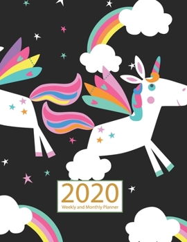 Paperback Unicorn 2020 Planner Weekly and Monthly: Jan 1, 2020 to Dec 31, 2020: Weekly & Monthly Planner + Calendar Views - Inspirational Quotes and Watercolor Book