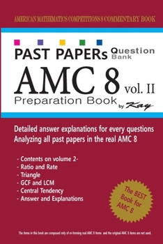 Paperback Past Papers Question Bank AMC8 [volume 2]: amc8 math preparation book