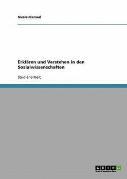 Paperback Erklären und Verstehen in den Sozialwissenschaften [German] Book