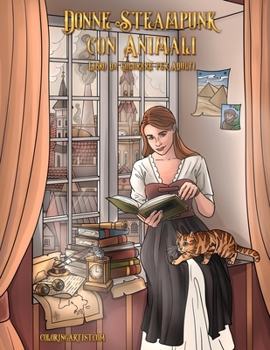 Paperback Donne Steampunk con Animali Libro da Colorare per Adulti [Italian] Book