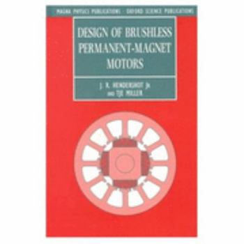 Hardcover Design of Brushless Permanent-Magnet Motors Book