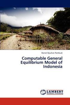 Paperback Computable General Equilibrium Model of Indonesia Book