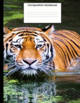 Composition Notebook: Cool Tiger College Ruled Notebook Lined Journal Gift For Women Men Kids