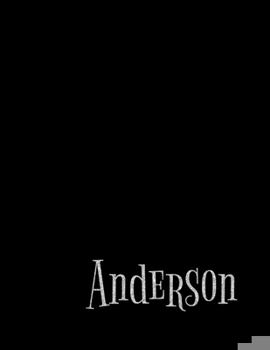 Paperback Anderson Entrepreneur Personalized Minimalist Grid Premium Notebook - 8.5x11 100 grid pages- Matte Anderson Personalized Matte Cover with sturdy white Book