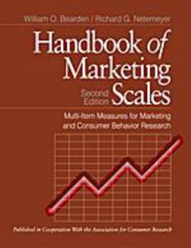 Hardcover Handbook of Marketing Scales: Multi-Item Measures for Marketing and Consumer Behavior Research Book