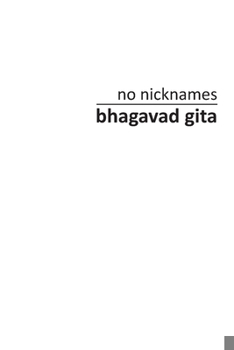 Paperback no nicknames Bhagavad Gita Book