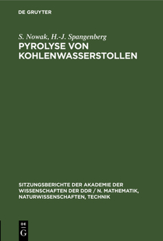 Hardcover Pyrolyse Von Kohlenwasserstollen [German] Book