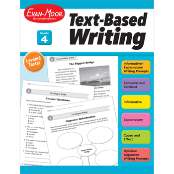 Paperback Text Based Writing, Grade 4 Book