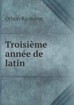 Paperback Troisi?me ann?e de latin [French] Book