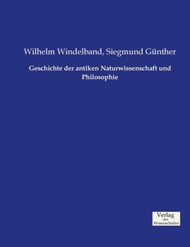 Paperback Geschichte der antiken Naturwissenschaft und Philosophie [German] Book