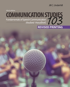 Paperback Communication Studies 103: Fundamentals of Speech Communication, Student Handbook Book