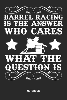 Notebook: Barrel Racing Themed Notebook (6x9 inches) with Blank Pages ideal as a Chasing Cans Cloverleaf Journal. Perfect as a Horse Riding Book for ... Lovers. Great gift for Kids, Men and Women