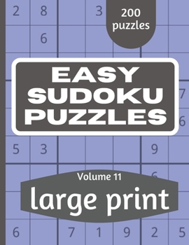 Paperback Easy Sudoku Puzzles: Sudoku Puzzle Book for Everyone With Solution Vol 11 [Large Print] Book