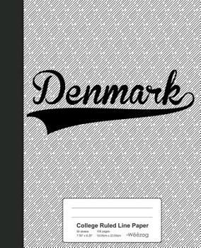 College Ruled Line Paper: DENMARK Notebook
