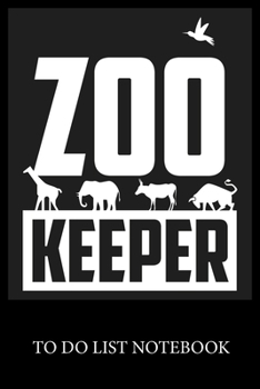 Paperback Zoo Keeper: To Do & Dot Grid Matrix Checklist Journal, Task Planner Daily Work Task Checklist Doodling Drawing Writing and Handwri Book