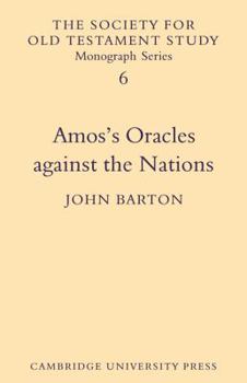 Paperback Amos's Oracles Against the Nations Book
