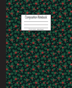 Paperback Composition Notebook: 7.5x9.25, Wide Ruled Book