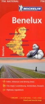 Map Michelin Benelux Map 714 Book