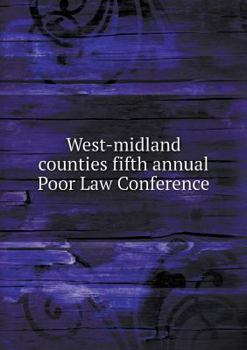 Paperback West-midland counties fifth annual Poor Law Conference Book