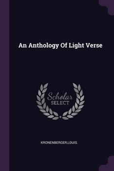Paperback An Anthology Of Light Verse Book