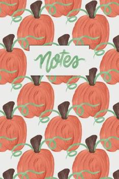Notes: A Painted Pumpkin Dot Grid Notebook