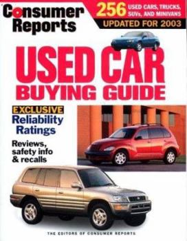 Paperback Consumer Reports Used Car Buying Guide 2003 Book