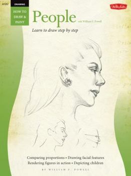 Paperback Drawing: People with William F. Powell: Learn to Paint Step by Step Book