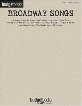 Paperback Broadway Songs: Budget Books Book