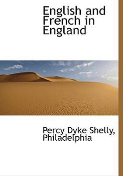 Hardcover English and French in England Book