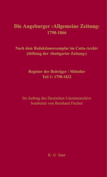 Hardcover Register der Beiträger / Mitteiler [German] Book