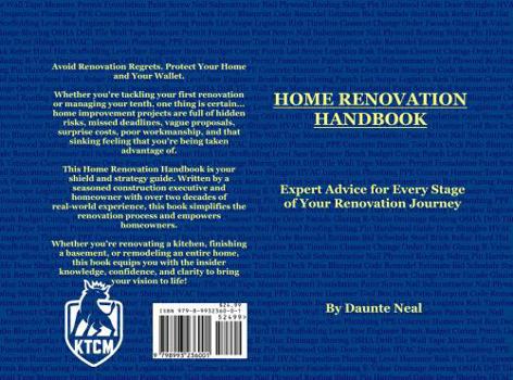 Paperback Home Renovation Handbook: Expert Advice for Every Stage of Your Renovation Journey Book